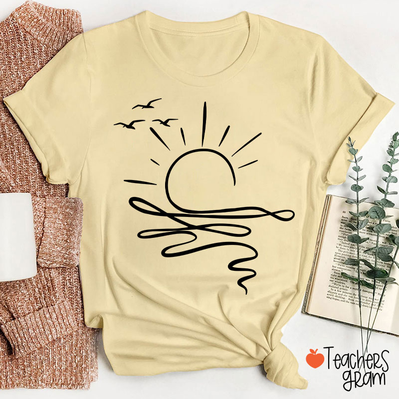 Comfort Colors Sun Ocean Teacher T-Shirt