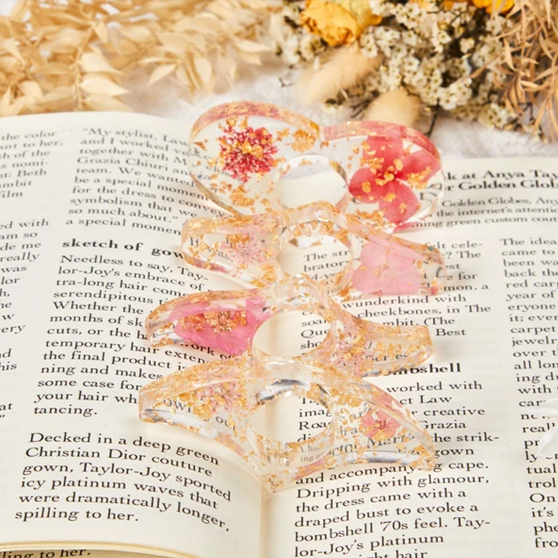 Floral Resin Page Holder