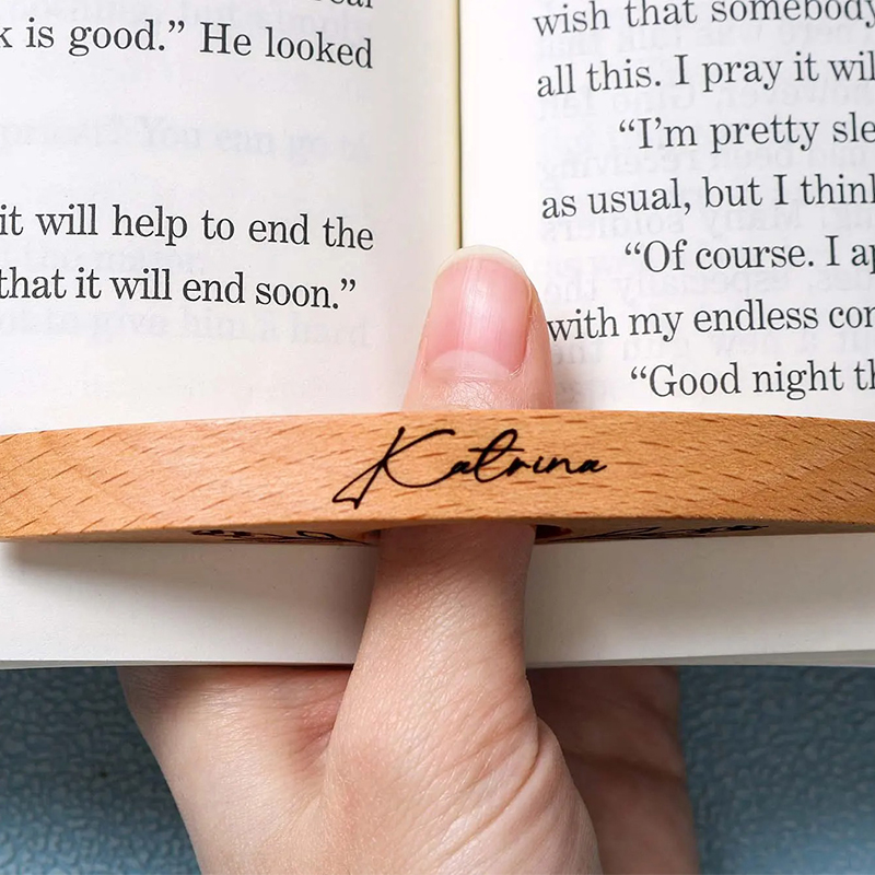 Personalized Thumb Book Page Holder