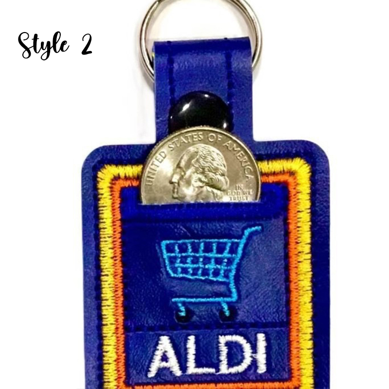 Shopping Cart Coin Keeper Teacher Keychain