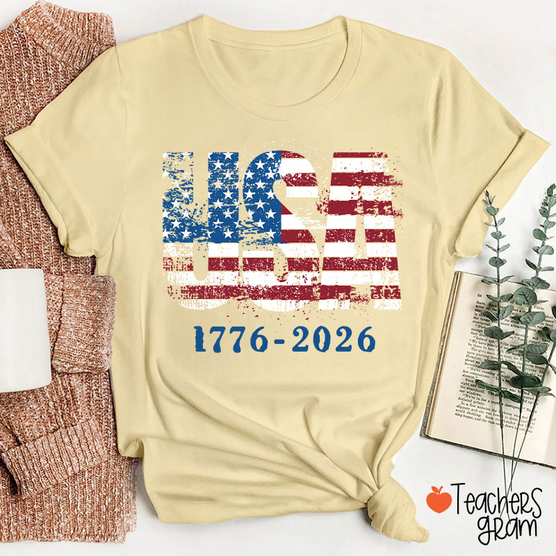 USA 1776-2026 Teacher T-Shirt
