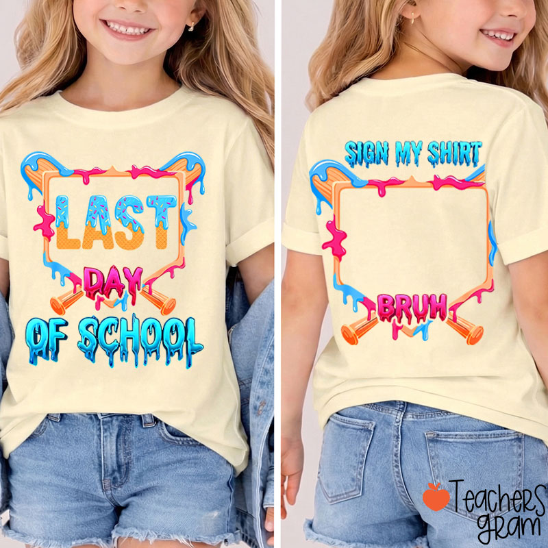 Ice Cream Last Day Of School Class Two Sided T-Shirt