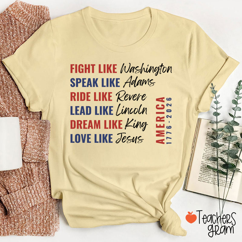 Fight Like Washington Teacher T-Shirt