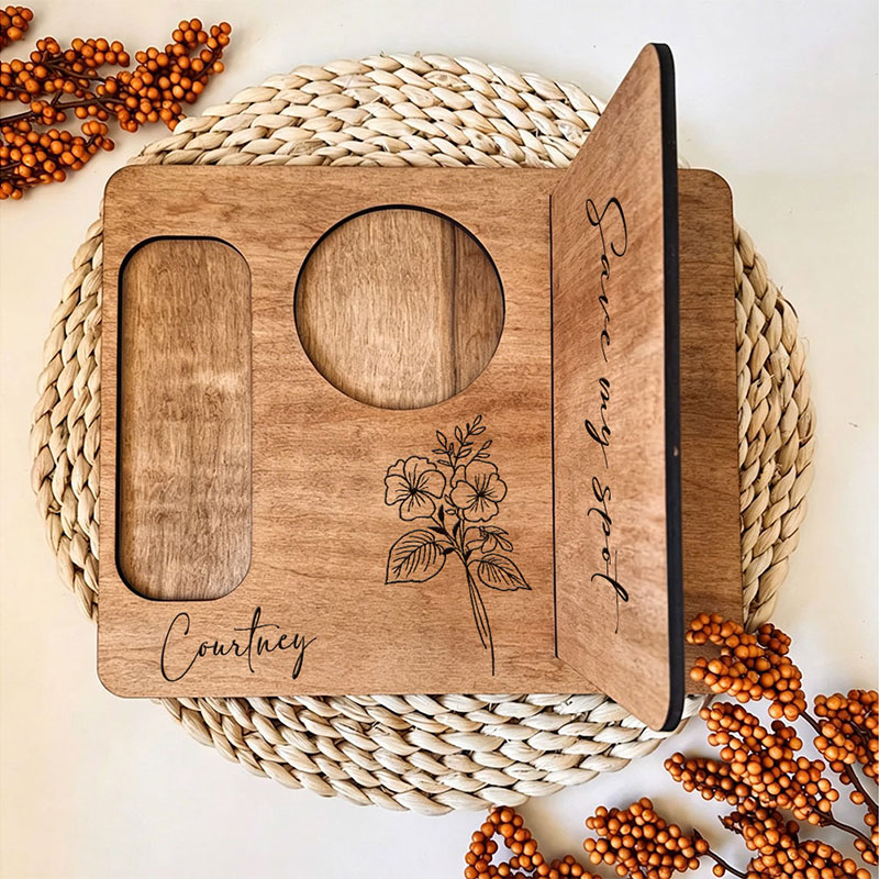 Personalized Wood Book Holder