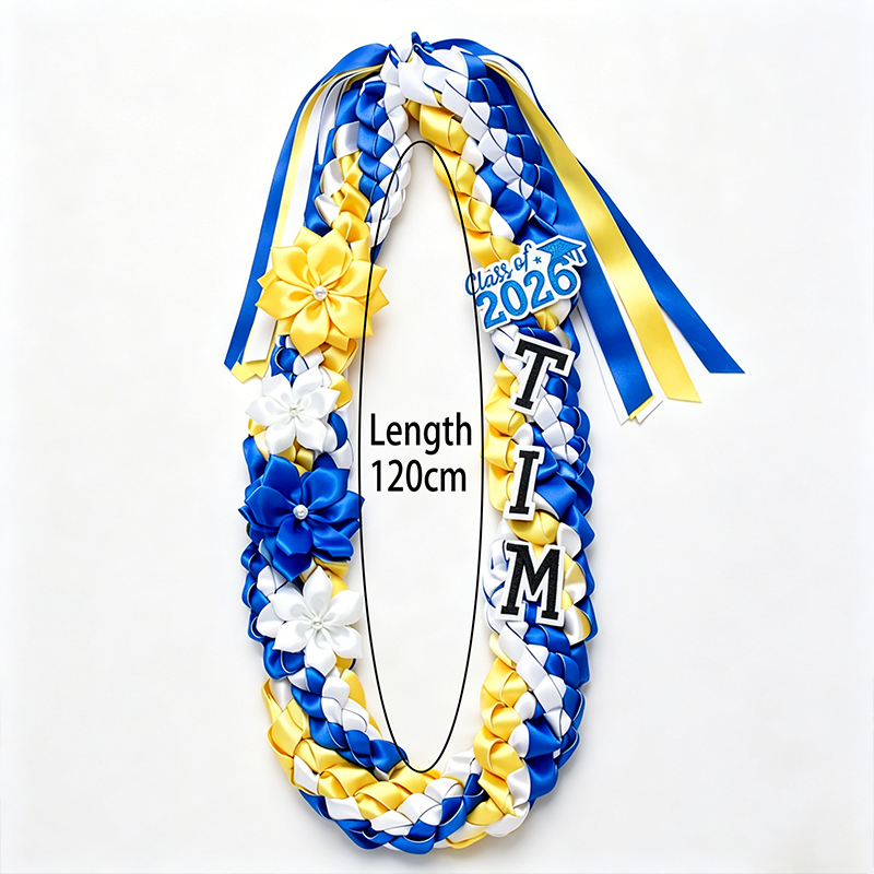 Personalized Name Double-braided Ribbon Wreath