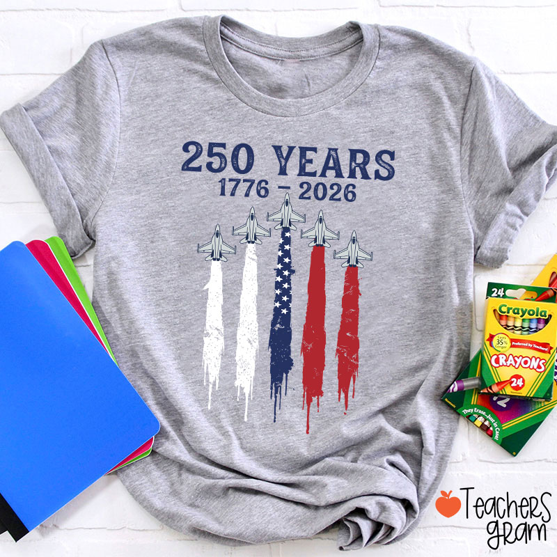 Patriotic Jet Fighter Teacher T-Shirt