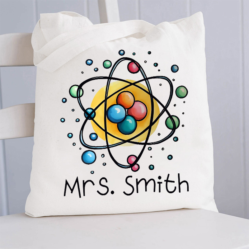Personalized Science Chemistry Name Teacher Tote Bag