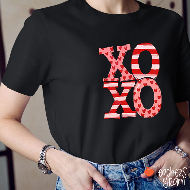 XOXO Valentines Day Teacher T-Shirt