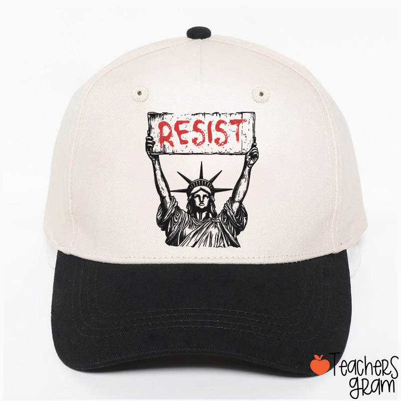 Statue Of Liberty Resist Teacher Baseball Cap