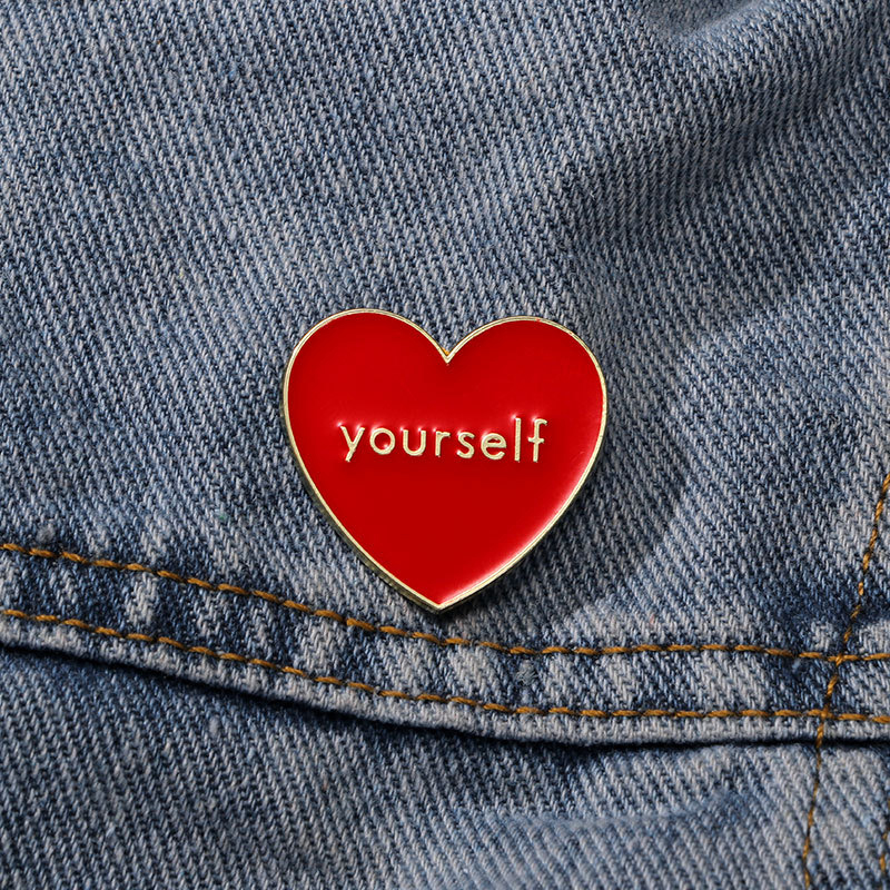 Yourself Heart Teacher Pin