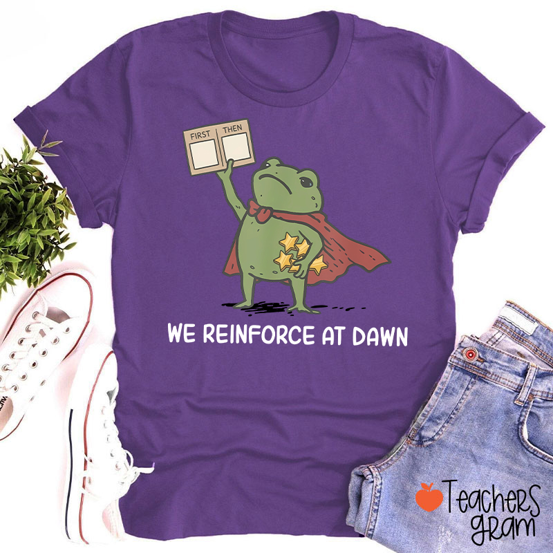We Reinforce At Dawn Teacher T-Shirt
