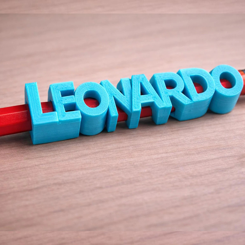 Personalized 3D Printed Pencil Topper