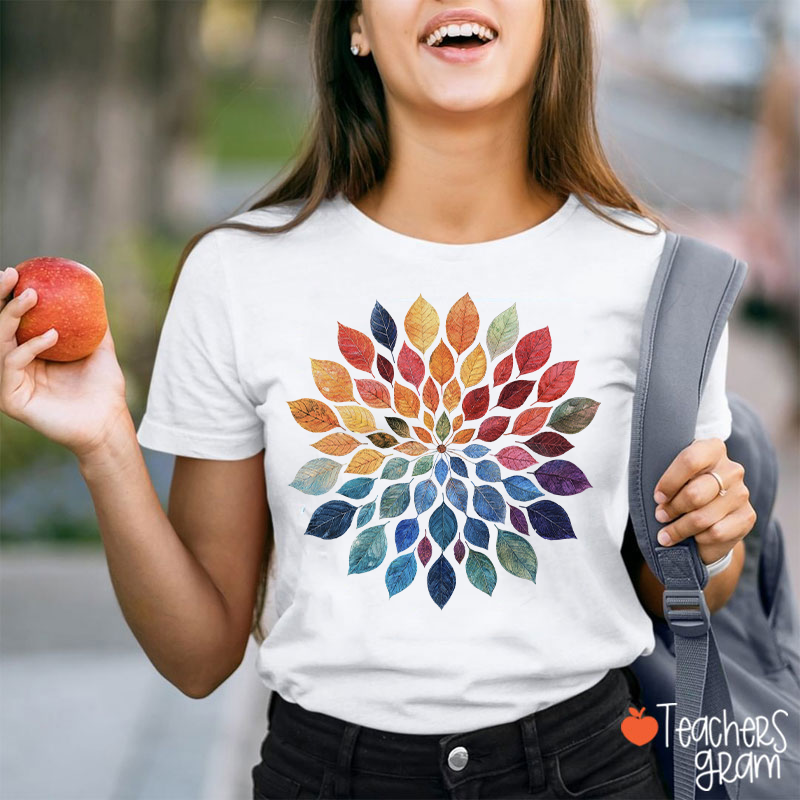 Floral Mandala Teacher T-Shirt
