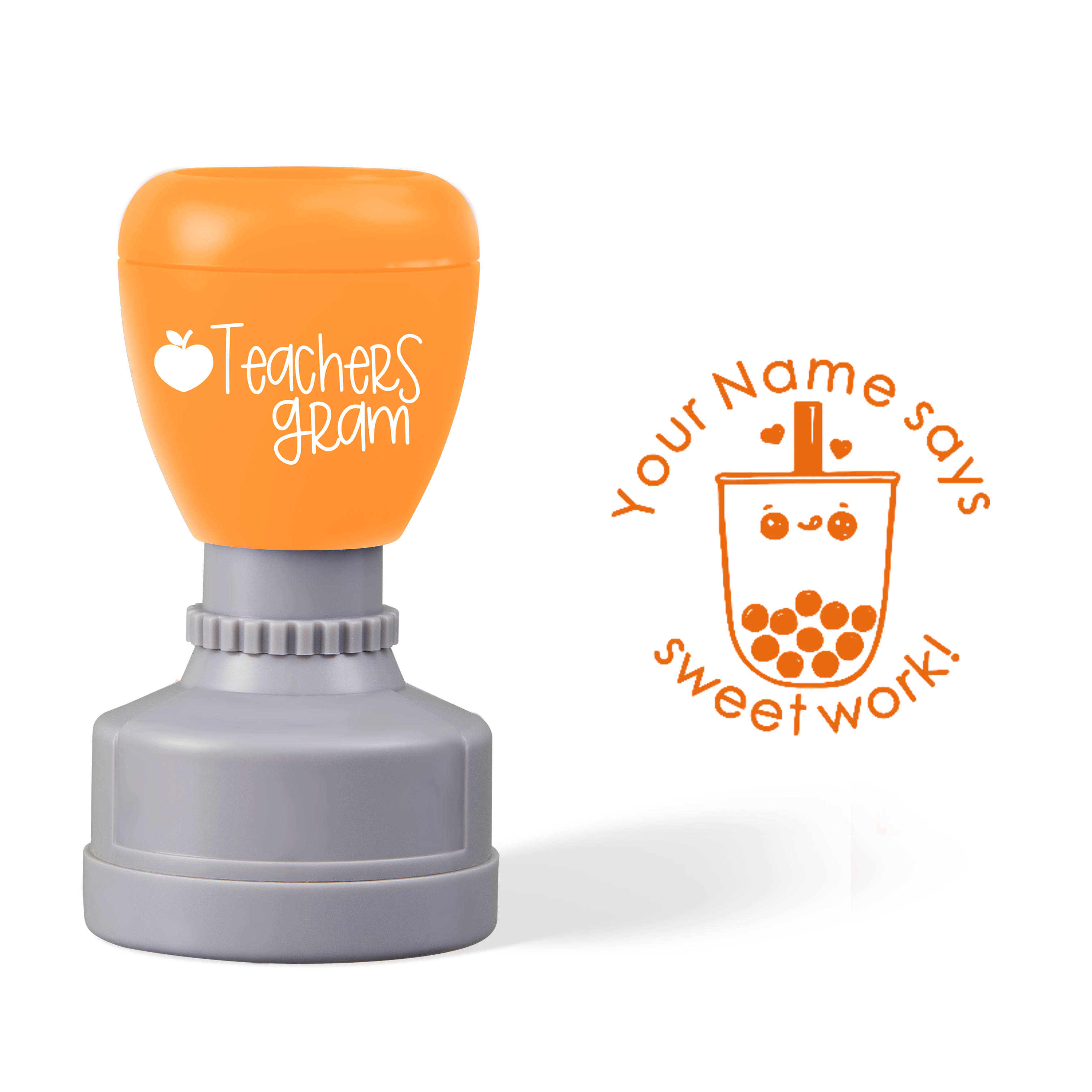 Personalized Sweet Work Teacher Stamp