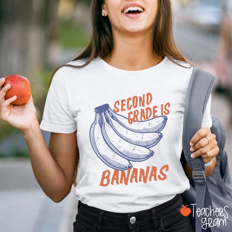 Personalized Grade Bananas Teacher T-Shirt