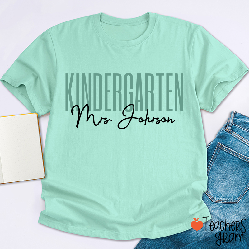 Personalized Grade And Name Back To School Teacher T-Shirt