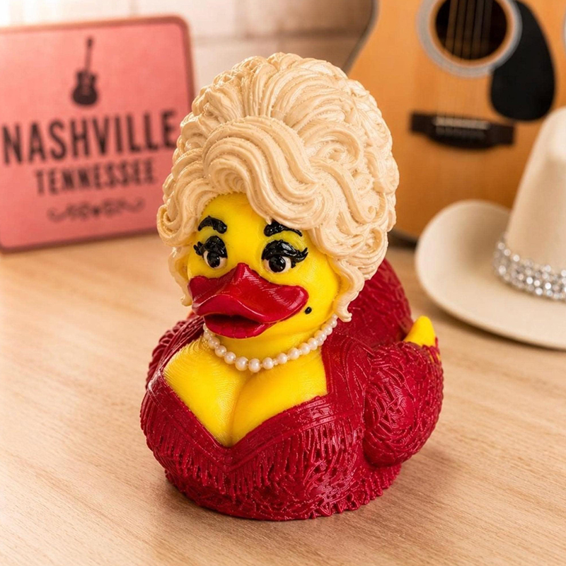 3D Printed Dolly Parton Duck 