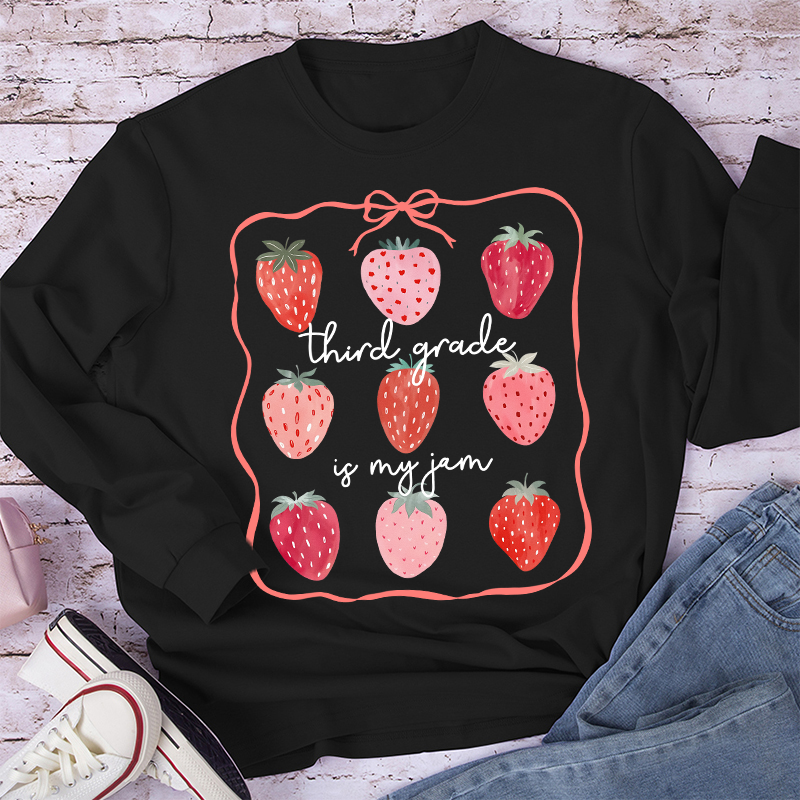 Personalized Grade You Are My Jam Teacher Long Sleeve T-Shirt