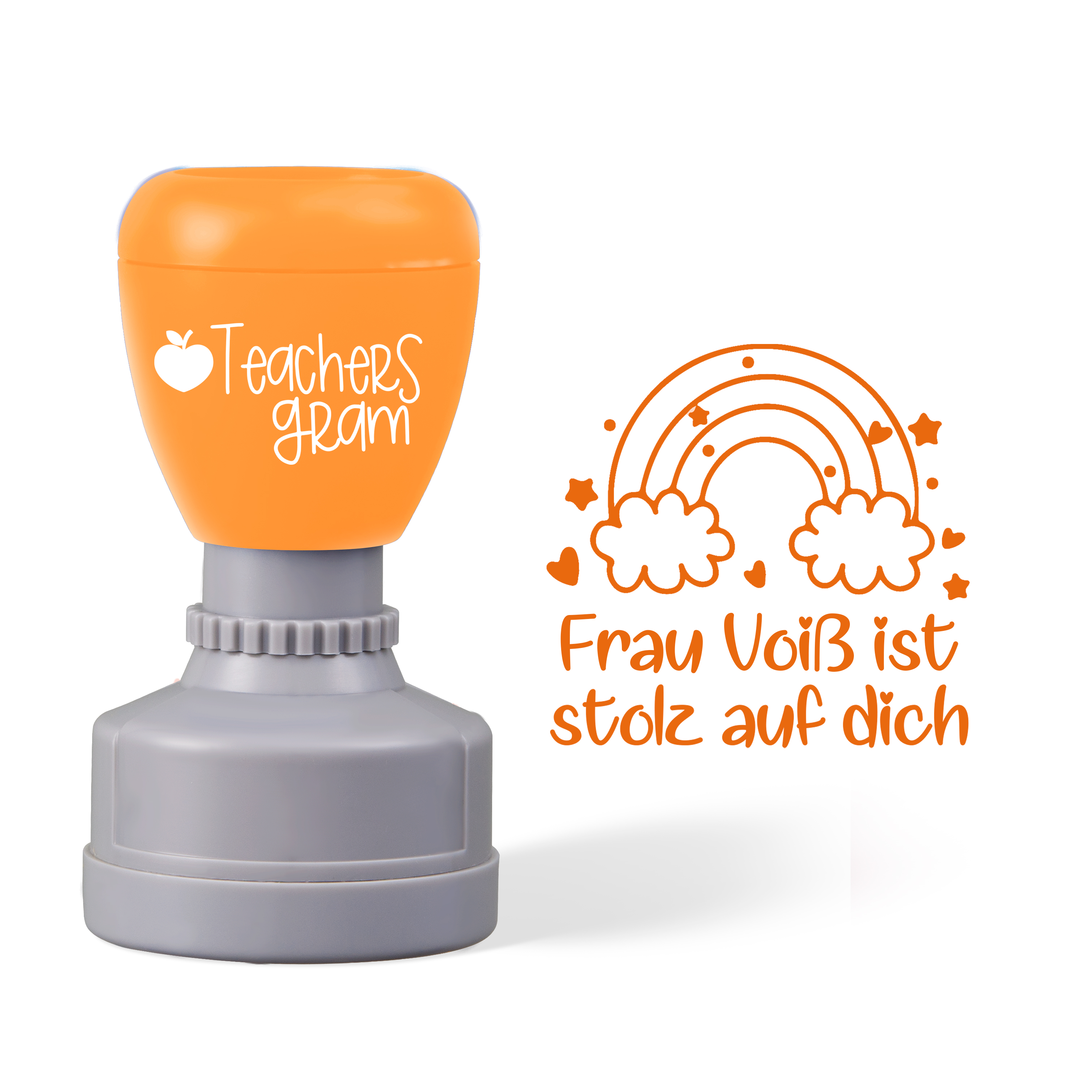 Personalized Ist Stolz Auf Dich German Teacher Stamp