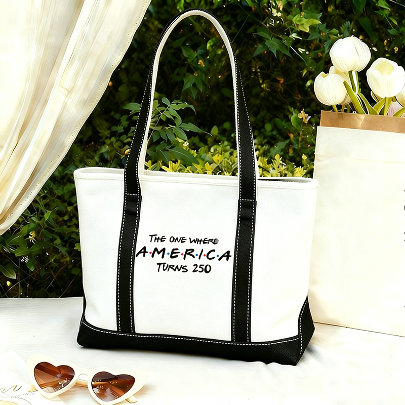 The One Where America Turns 250 Teacher Canvas Tote Bag