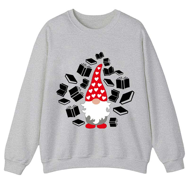 A Bookholic Gnomes Teacher Sweatshirt