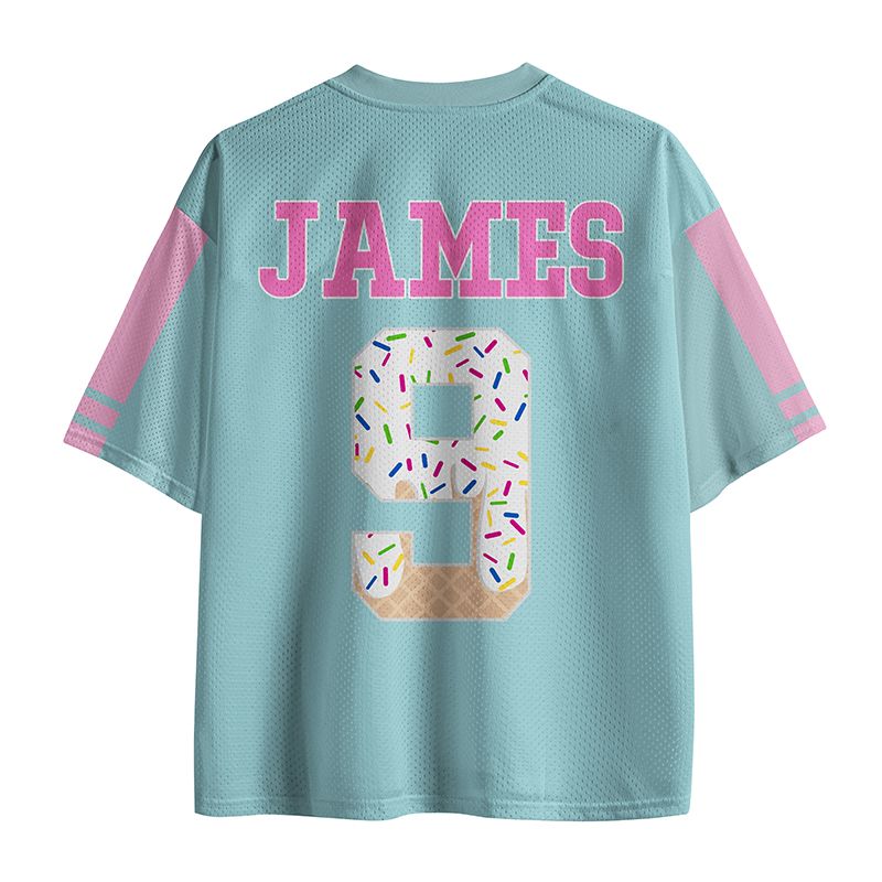 Personalized Mascot Cookie Ice Cream Drops Teacher Mesh Jersey