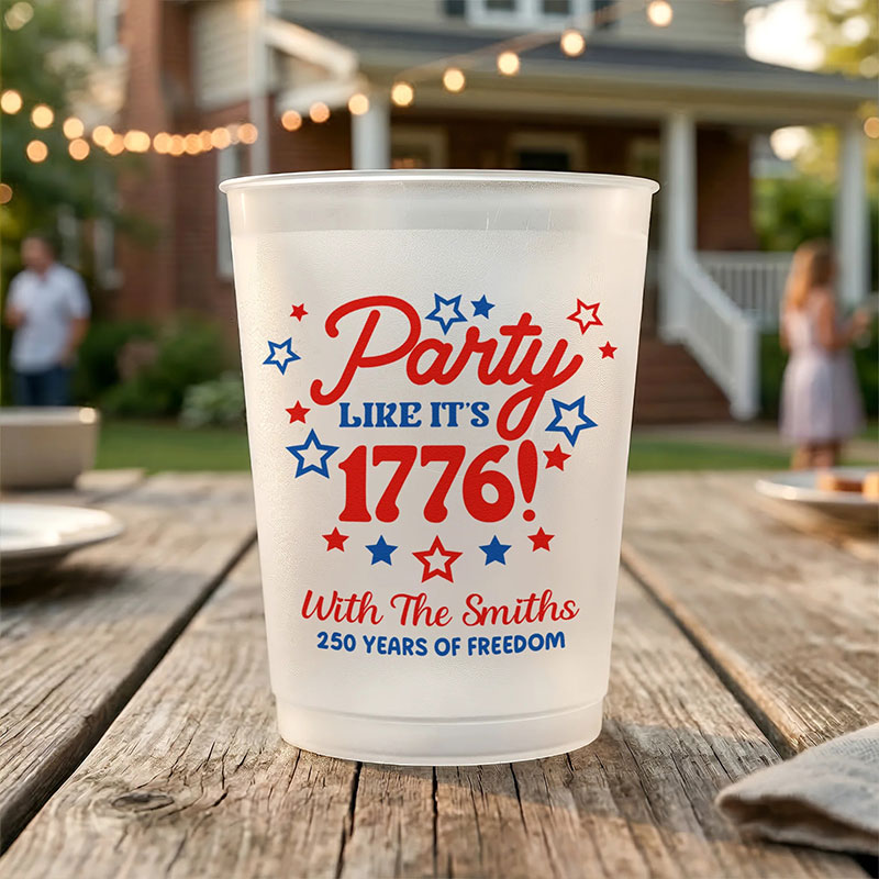 Party Like It's 1776 Teacher Plastic Cup