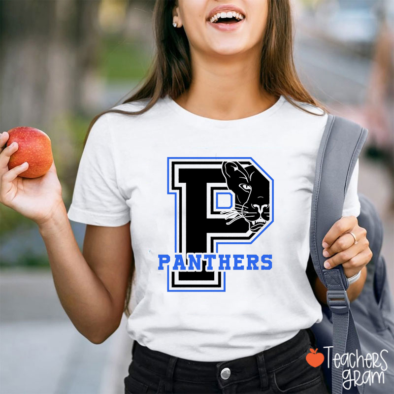 Personalized Mascot Initials Icons Teacher T-Shirt