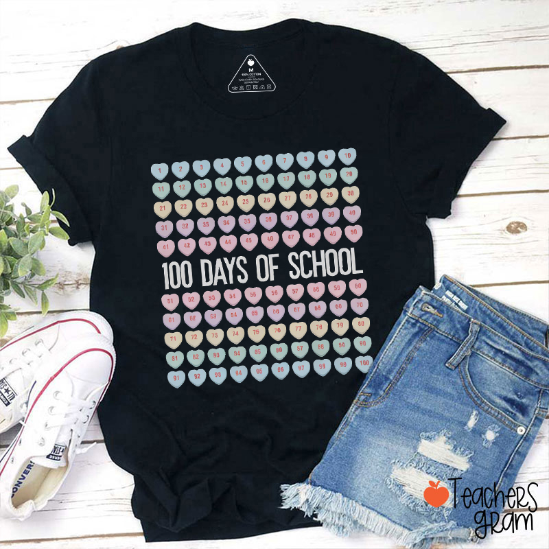 100 Days Of School Teacher T-Shirt