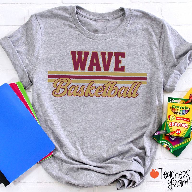 Personalized Mascot And Sport Contrasting Lines School Spirit Teacher T-Shirt