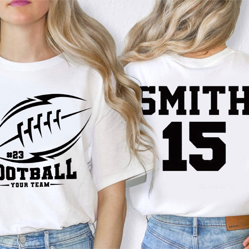 Personalized Mascot And Your Name Game Day Teacher Two Sided T-Shirt