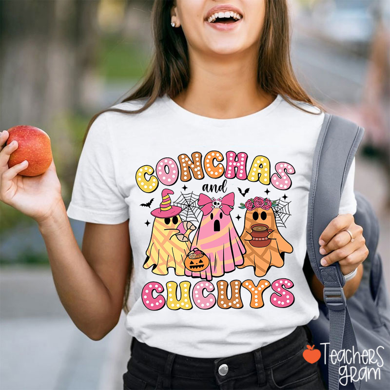 Conchas Cucuys Ghost Spanish Teacher T-Shirt