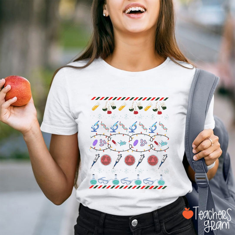 Science Christmas Teacher T-Shirt