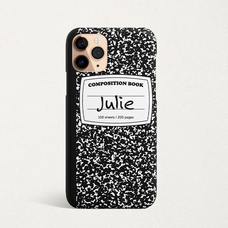 Personalized Name Composition Book Teacher Case