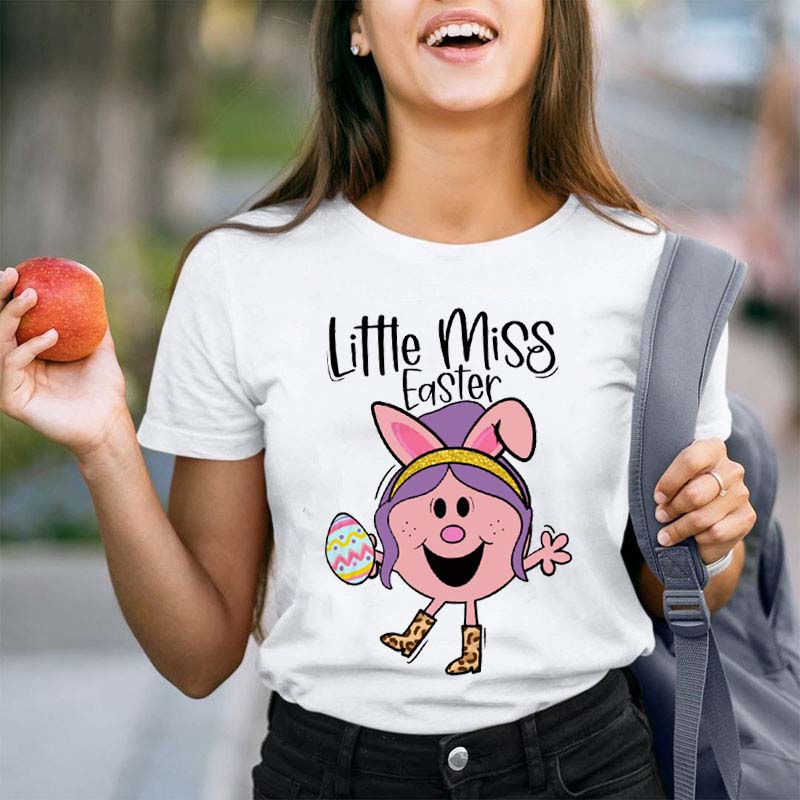 Little Miss Easter Teacher T-Shirt