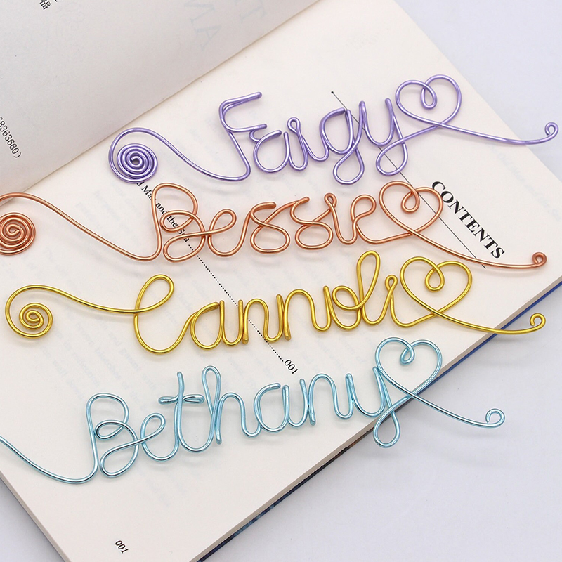 Personalized Wire Name Teacher Bookmark