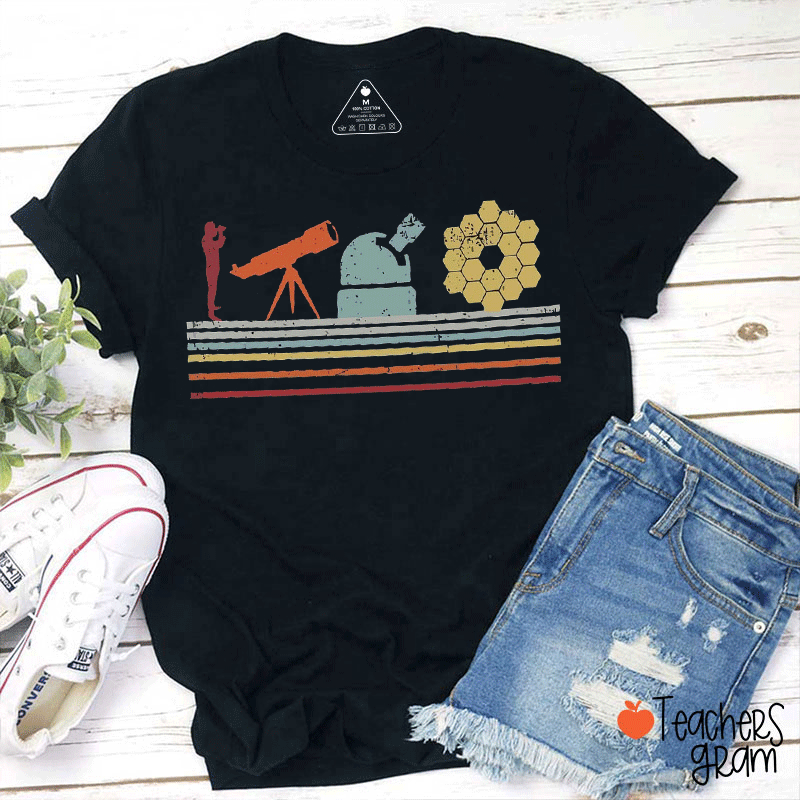 The Fun Daily Routine Of A Stargazer Teacher T-shirt