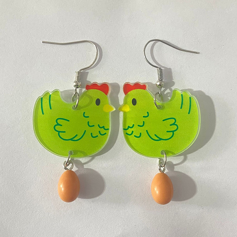 Hen Orders Teacher Acrylic Earrings