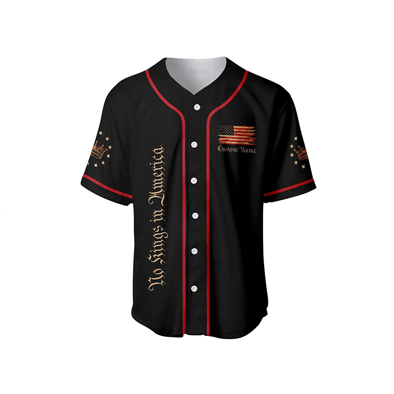 Personalized We The People No Kings In America Teacher Baseball Jersey