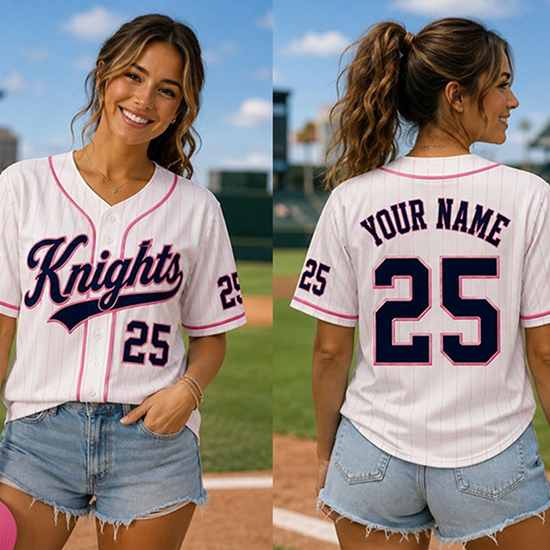 Personalized Mascot Number Print Baseball Jersey