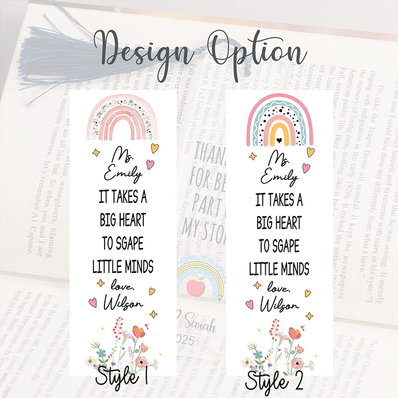 Personalized Appreciation Gift For Teacher Bookmark