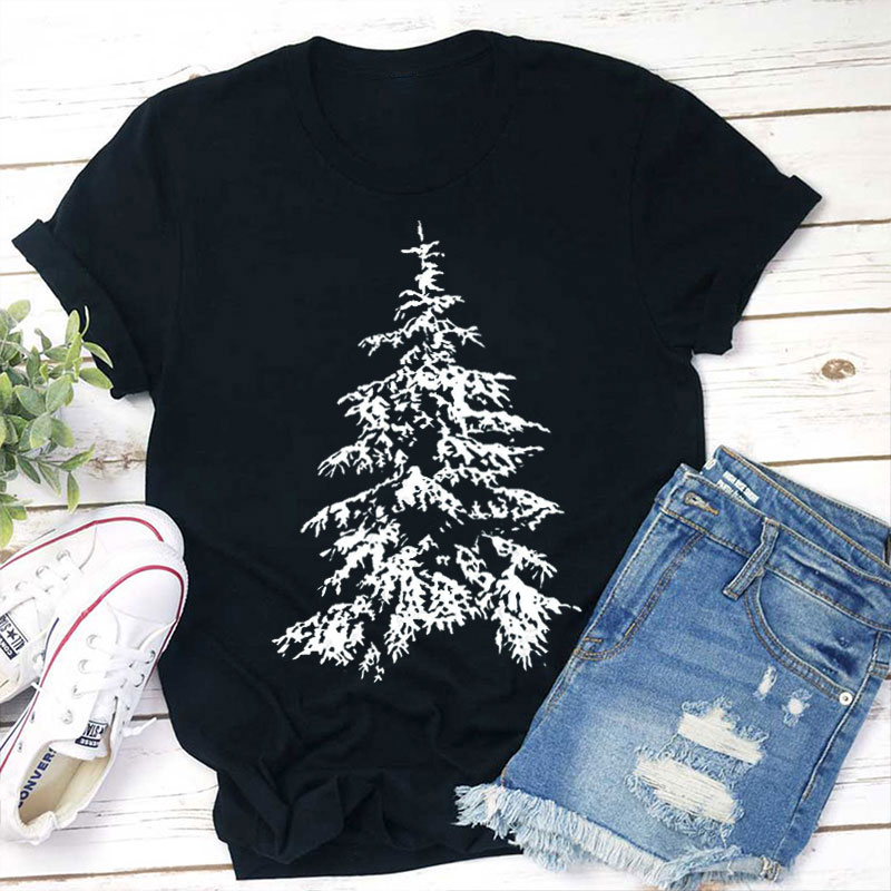 Winter Christmas Tree Teacher T-Shirt