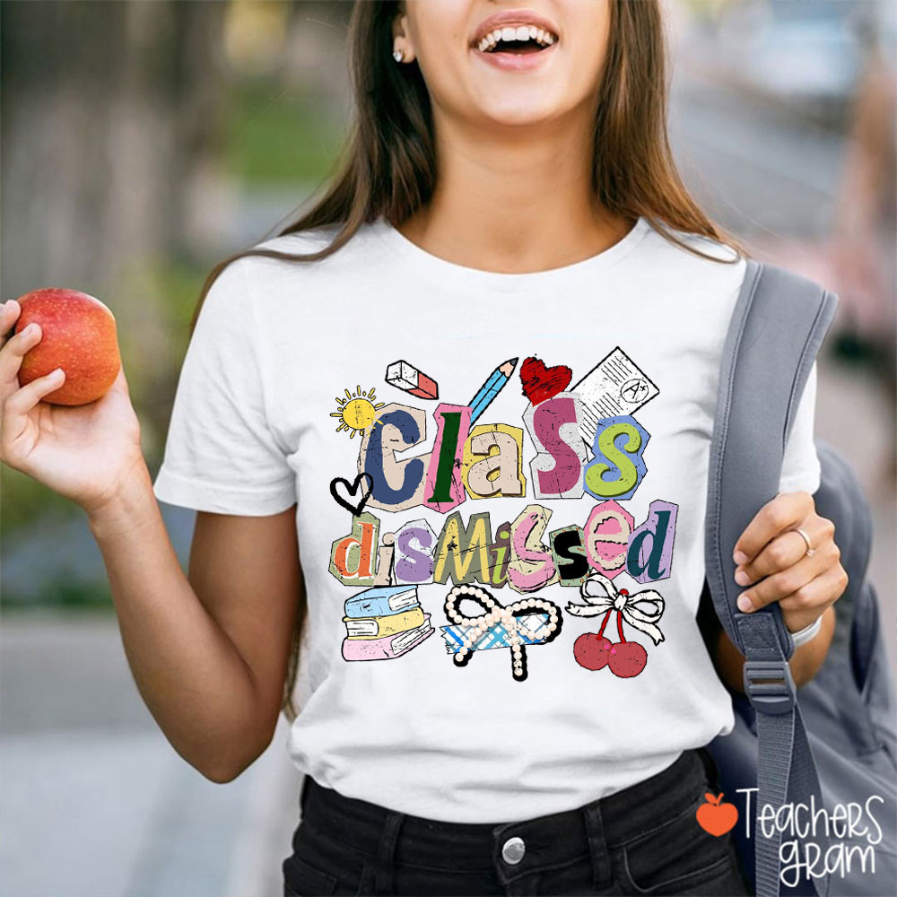 Retro I Love You All Class Dismissed Teacher T-Shirt