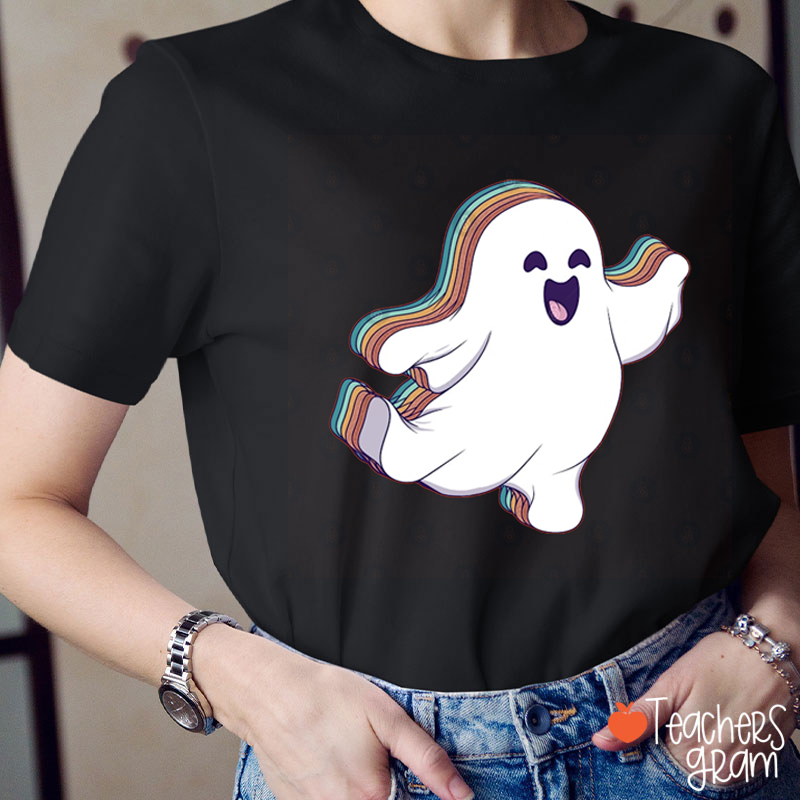 Cute Mischievous Ghost Teacher T-Shirt