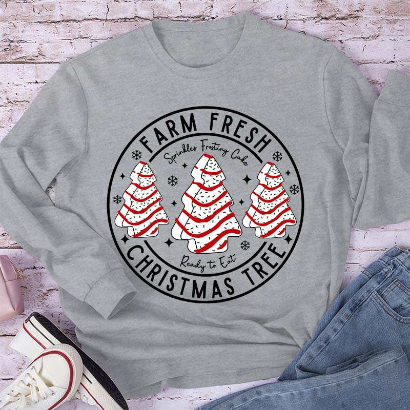 Farm Fresh Christmas Tree Teacher Long Sleeve T-Shirt