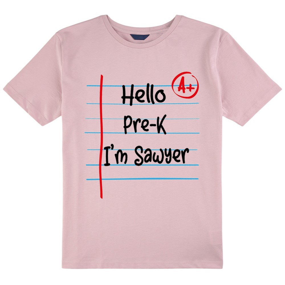 Personalized Notebook Style Creative Design Class T-Shirt