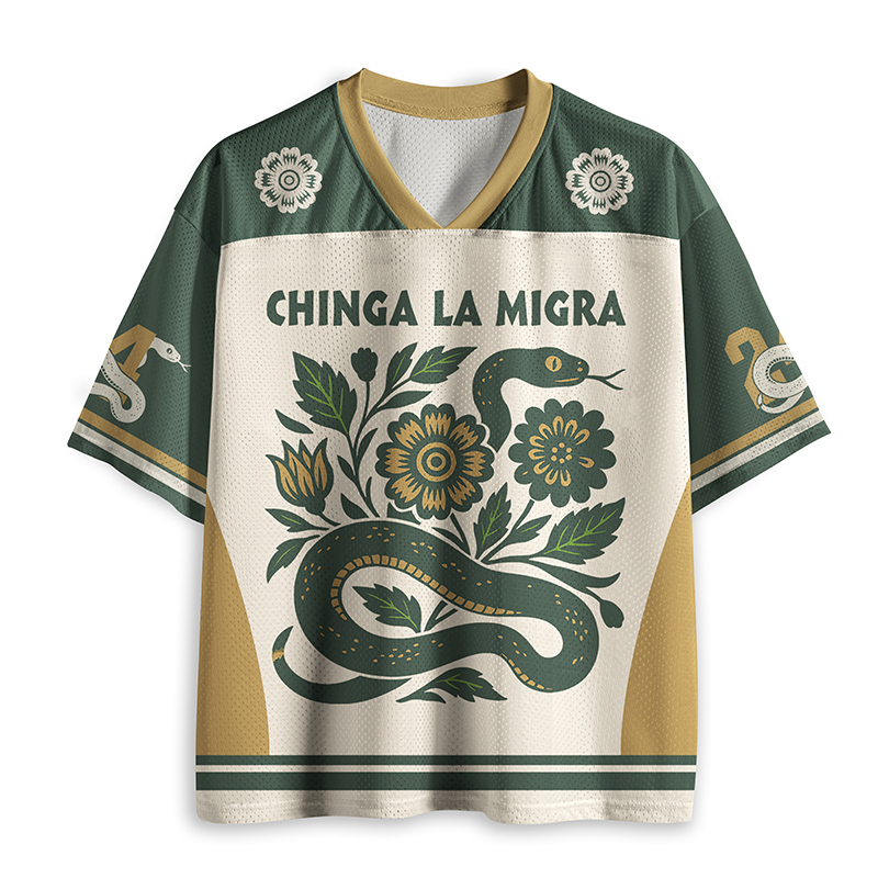 Chinga La Migra Teacher Mesh Jersey
