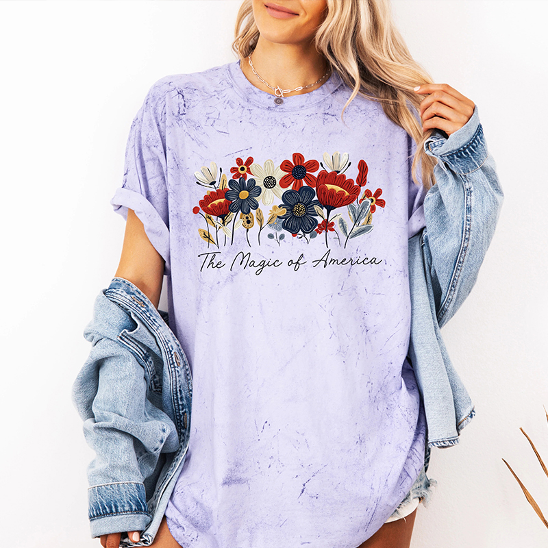 The Magic Of America Teacher Eco Oversized Graphic T-Shirt