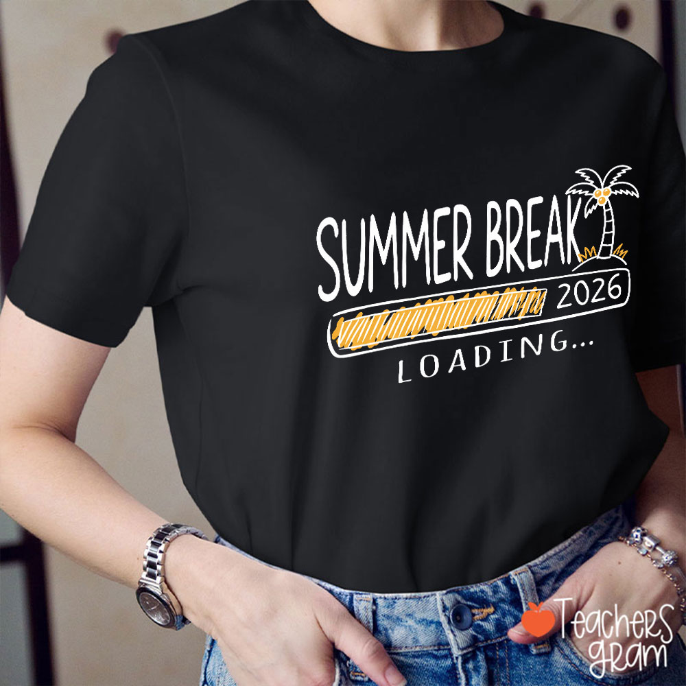 Personalized Year Summer Break Loading Teacher T-Shirt