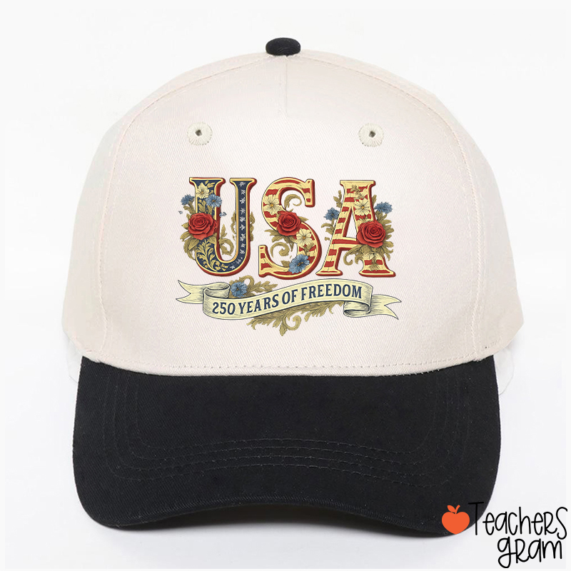 Usa 250 Years Of Freedom Teacher Baseball Cap
